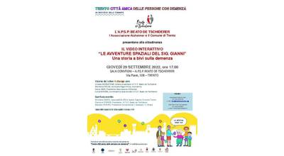 Immagine decorativa per il contenuto EVENTO "LE AVVENTURE SPAZIALI DEL SIG. GIANNI" - A.P.S.P. Beato De Tschiderer